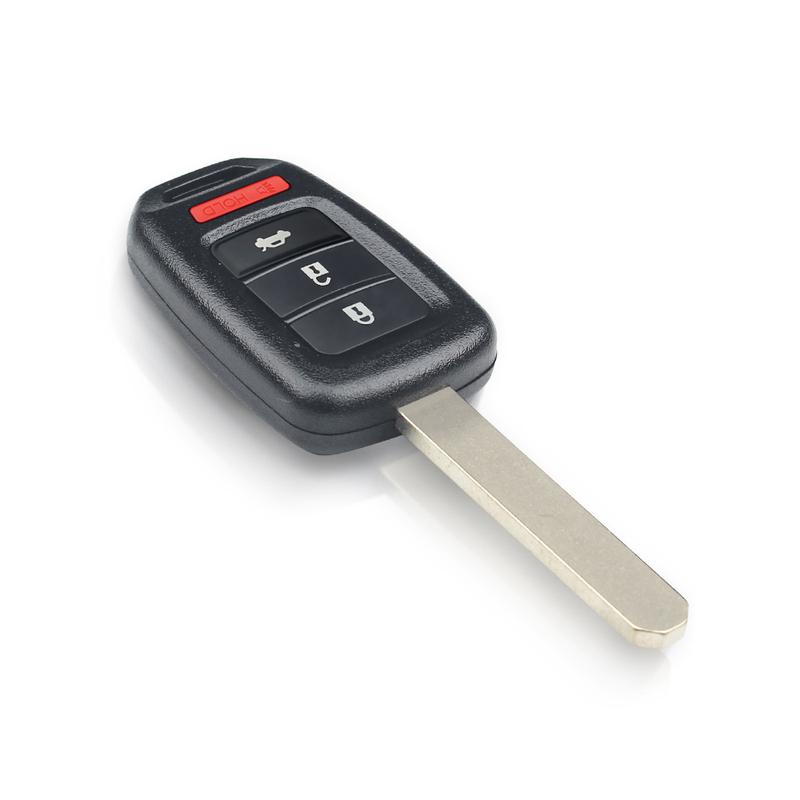 KEYYOU Uncut 3+1 4 Buttons Remote Car Key Shell Replacement For Honda GREIZ Civic CR-V City FRV XRV Vezel Blank Case Fob Cover