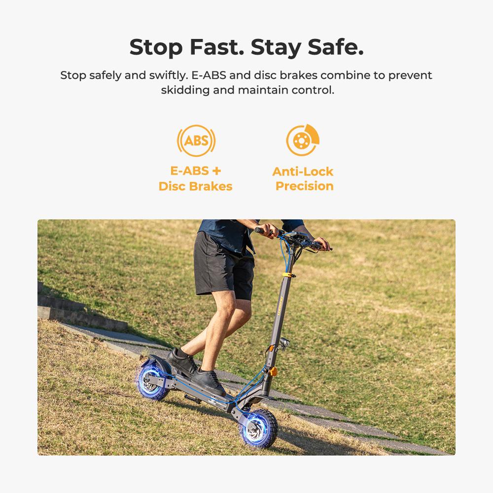 Ausom L1 ABE 20.8Ah Electric Scooter, 930W Peak Motor, 90KM Max Range, Foldable Commuter E-Scooter with NFC Keyless Start & ABE Certification