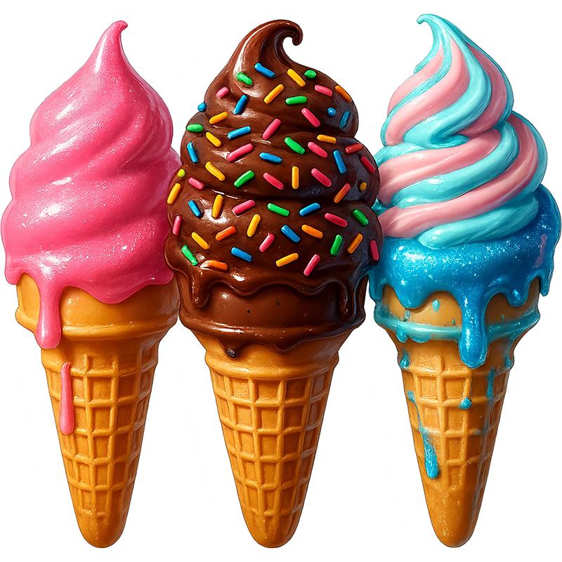 Adesivi Murali Decorativi Gelato Colorato Decorazione Cucina Sala da Pranzo Soggiorno Armadio Frigorifero Adesivi M1269
