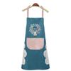 Wreath Rabbit Design Waterproof Kitchen Apron