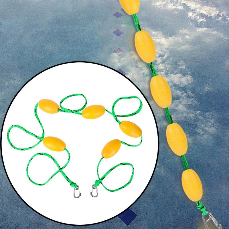 5M Float Rope with Hooks Swimming Pools Waterways Accessory Game Buoy