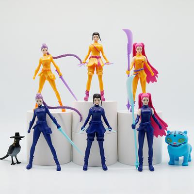 In Stock Anime 8pcs Kpop Demon Hunters Figure Model Toy Cartoon Gaming Peripherals Desk Decoration Collection Christmas Gift
