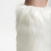 Fuzzy Faux Furs Leg Warmers Furs Heels Long Boots Cuffs Cover Has Elastic One Pair Carnivals Boot Cover Y2K JK Uniform