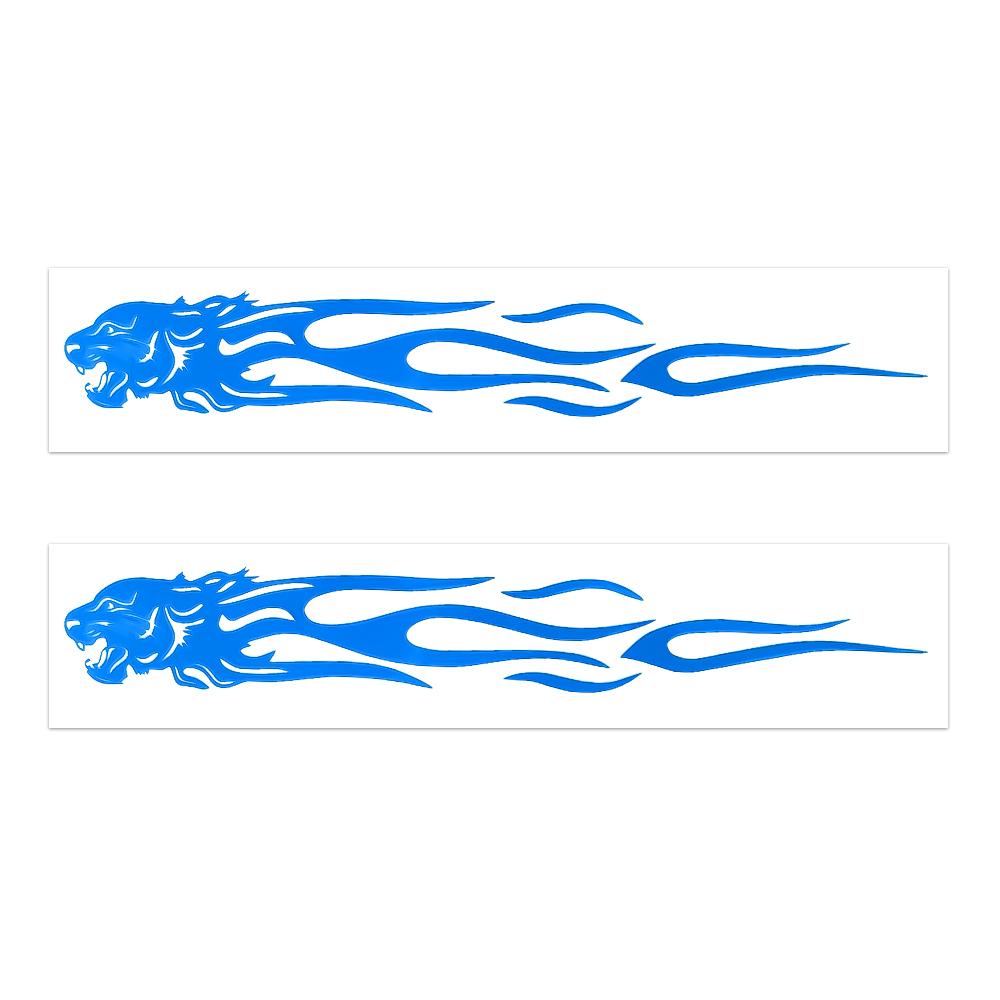 Tiger Flame Body Stickers Reflective Self-adhesive Stickers Motorcycle Car DIY Decorative Stickers Car Decoration Accessories