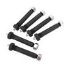 6pcs Spring Shackle Bolts Lock Nut 9 16 X 3in Trailer Axle Greaseable Spring Bolts for Most Trailer Axles