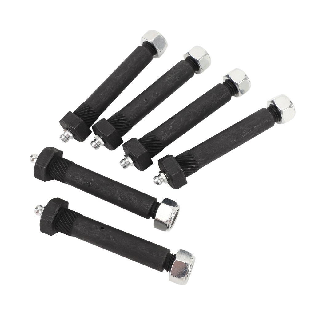6pcs Spring Shackle Bolts Lock Nut 9 16 X 3in Trailer Axle Greaseable Spring Bolts for Most Trailer Axles