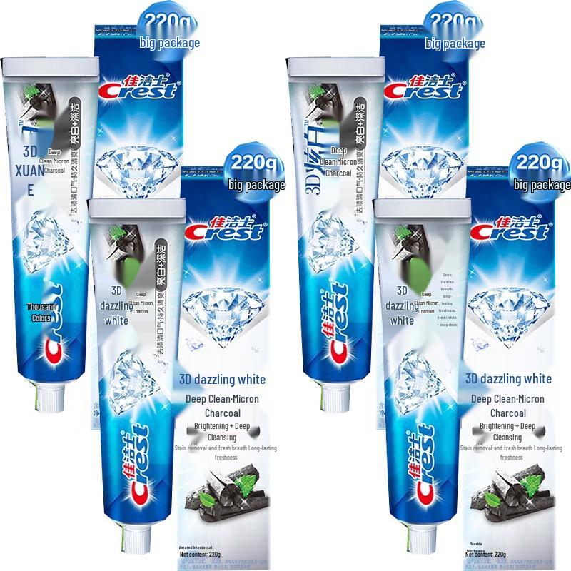 

Crest 3D White Charcoal Toothpaste 4-Pack