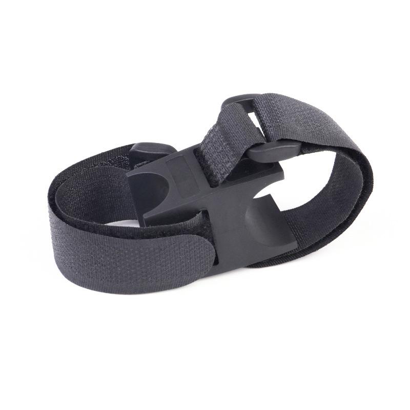 Soporte para Linterna de Bicicleta - Clip con Correa de Velcro para Linterna LED/Candado, Accesorios Universales Antideslizantes para Bicicleta