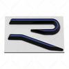 New R Emblem Car Metal Body Tail Trunk Sticker Accessories For Volkswagen VW GTI Rline Polo Golf MK8 Touareg Passat Magotan CC zd0