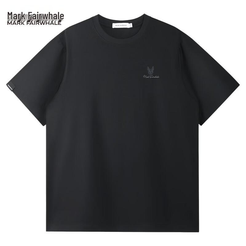 Mark Fairwhale Men's Embroidered Round Neck Short Sleeve T-Shirt