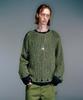 Beikeonteuakaibeu Men Guppy Net Layered Knit Khaki