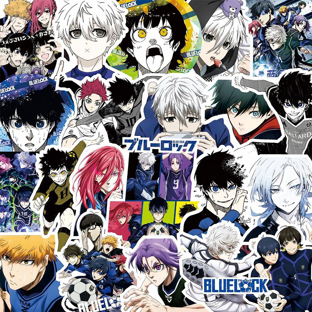 10/30/80pcs Blue Lock Anime Stickers Isagi Yoichi Cartoon Sticker DIY Notebook Suitcase Phone Bike Classic Cool Kids Toy Decals