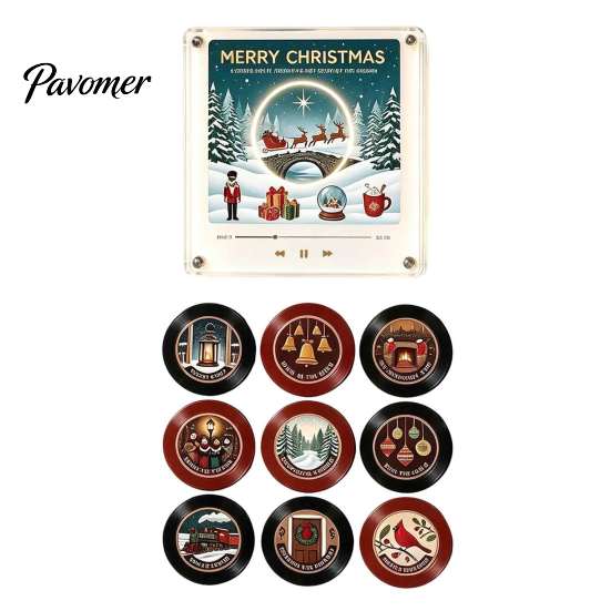 Customizable Vinyl Record Magnet Player Fridge