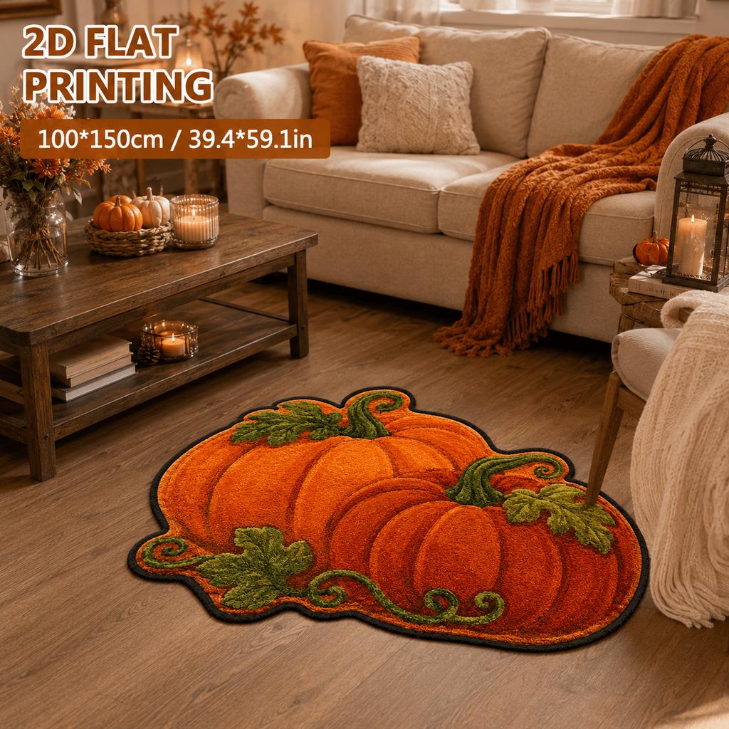 Funny Crucian Carp Fish Shape Rug Non Slip Floor Mat for Living Room Bedroom Bathroom Kitchen Home Decor Washable Carpet