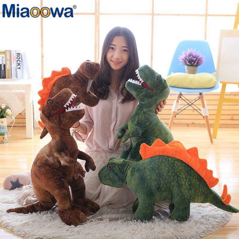 50Cm-80Cm Simulation Dinosaur Plush Toys Stuffed Animals Plush Dinosaur Pillow Tyrannosaurus Rex Dolls Kids Girls Gifts