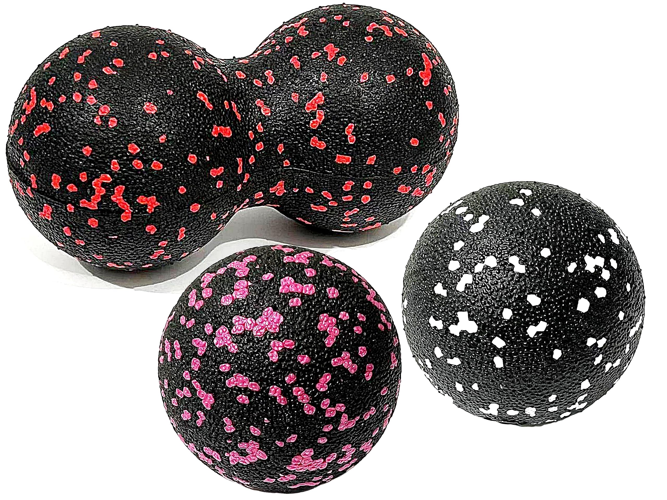 

Массажная пена TradeWind Stretch Foam Trigger Миофасциальные точки давления 3 красных и Шарик, Шарик, Ролик, Точка, Отпускание, (Черный набор)