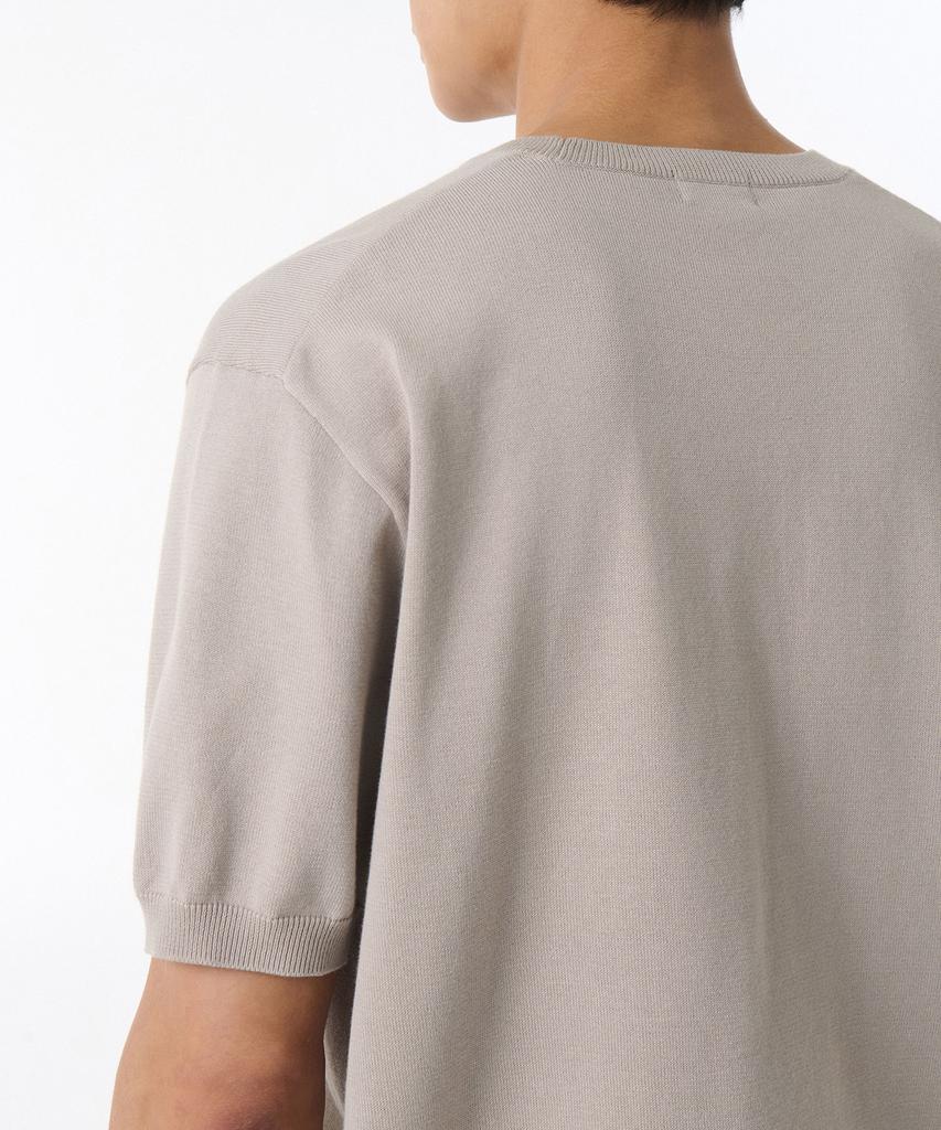 Musinsa Standard Washable Supima Cotton Crew Neck Short Sleeve Knit [Mushroom]