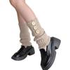 Lolitas Leg Warmers for Women Girls Button Leg Warmer Winter Knitted Long Socks Gothic Harajuku Leg Cover Streetwear