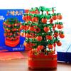 SEMBO Block Idea Chinese New Year Orange Tree Building Blocks With Light Creative Christmas Tree Modle Bricks Music Box Toys