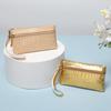 New Crocodile Pattern Clutch Bag Storage Bag Classic Retro Double Pull Change Bag