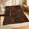 Vintage Persisches Patchwork-Wandteppich Korallenfleece-Decke
