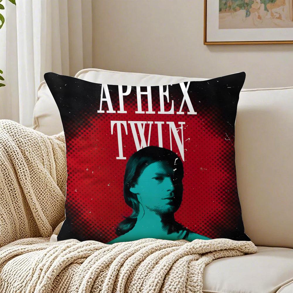 musician experimental AAphex TTwin Cushion Cover Pillowcase Antidustmite living Room Sofa Decor Cushion Room