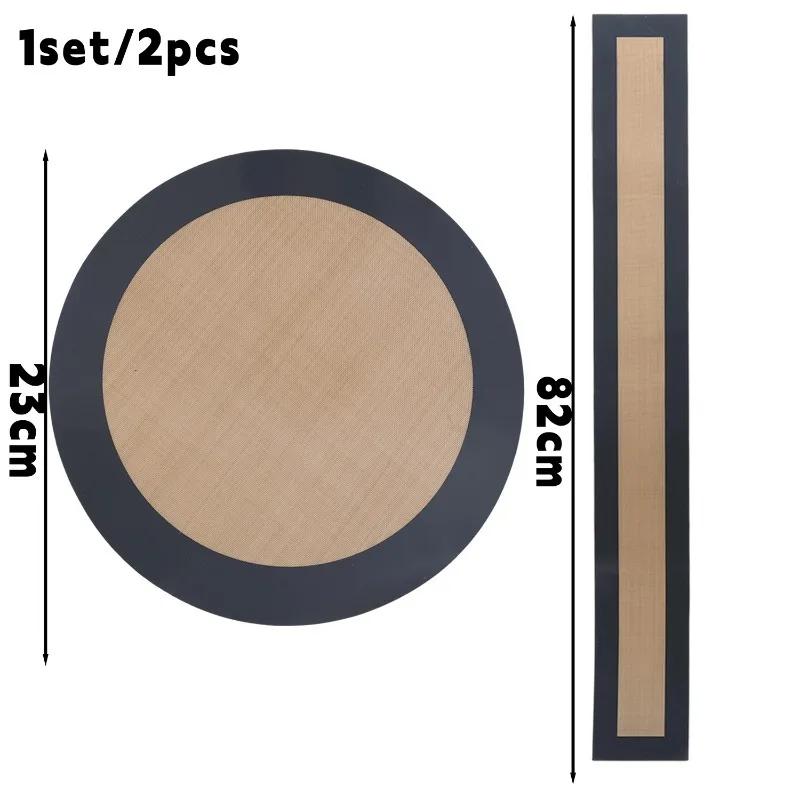 9Inch Silicone Baking Mat Set Easy Clean NonStick Multifunction Baking Cake Mat Reusable Bake Dish for Cake Pizza Pastry Cookie 1Set