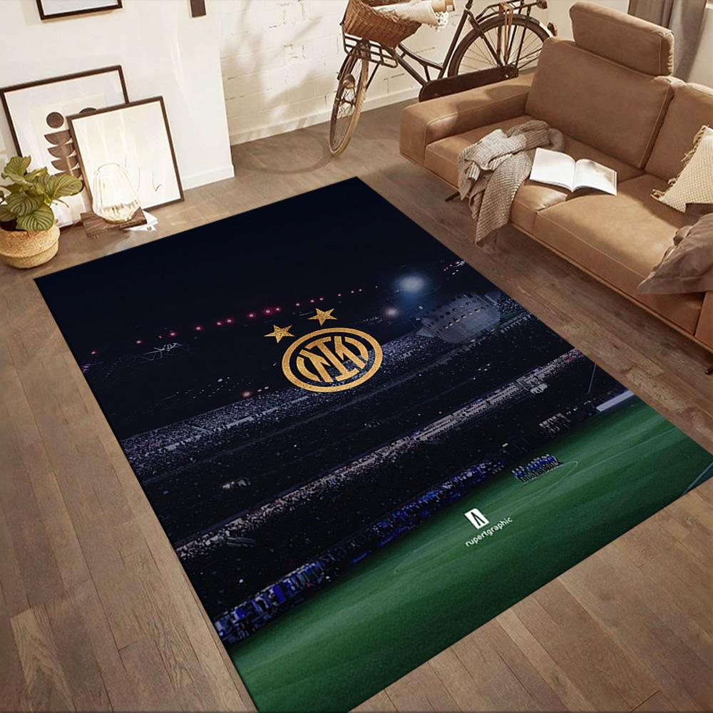 Inter Milan Floor Mat Suitable For Foyer Outdoor Decorate Room Entryway Antislip Rug Anime Office Decor Luxury Gift For Birthday Christmas Wedding