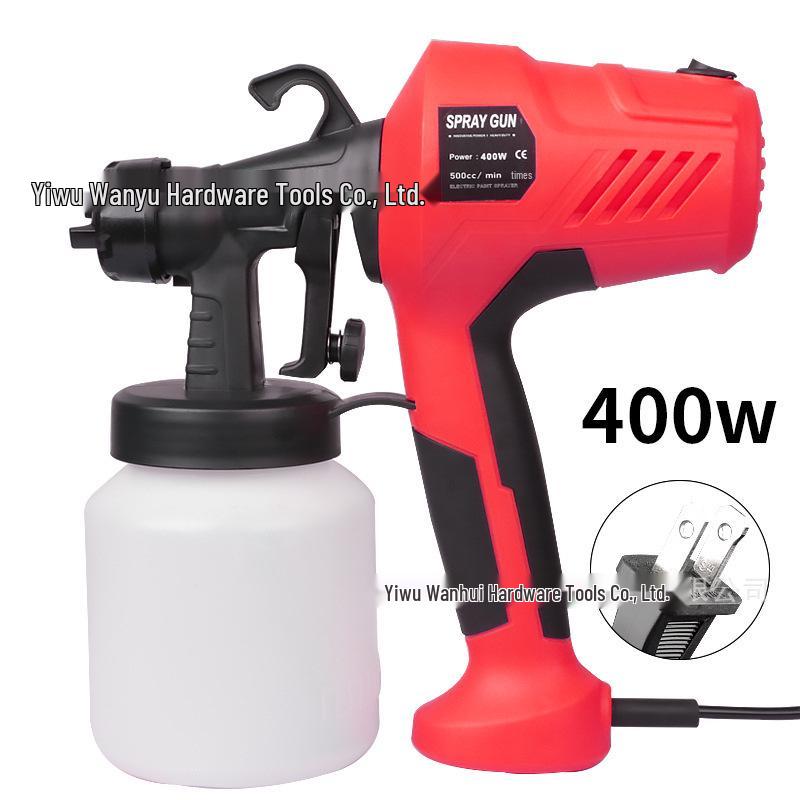 

Портативный электрический краскопульт 400 Вт – Высокое давление для латекса, совместимый с европейским и американским стандартами