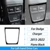 For Dodge Charger 2015-2022 Piano Black Central Control Radio CD AC Panel Trim Cover Car Interior Decoration Accessories Sticker