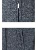 Herren Kapuzen-Fleece-Strick-Cardigan-Pullover