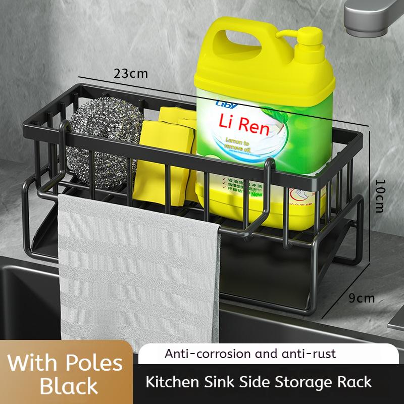 

Кухонная раковина из нержавеющей стали, сливная стойка, губка для хранения, держатель для крана, сушилка для мыла, вешалка для полотенец, полка-органайзер, кухонные аксессуары