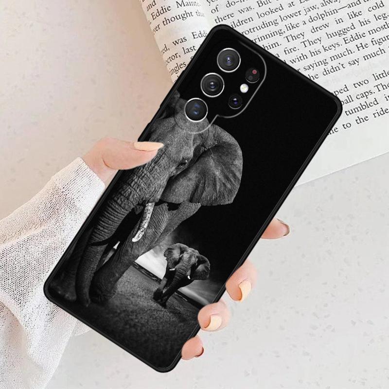 Elephant Baby Nature Phone Case For Samsung Galaxy S25 S23 S30 S8 S21 S20 FE S24 S22 Note 10 20 S8 Plus Lite Ultra
