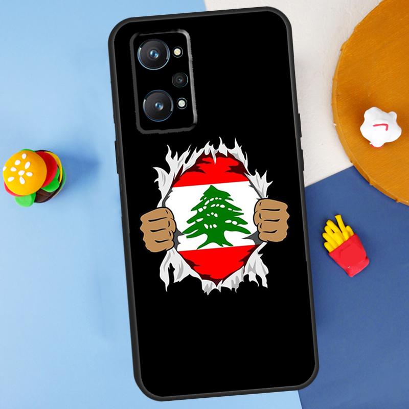 Lebanese Lebanon Flag For Realme 11 10 12 13 14 Pro Plus GT 5 6 6T GT7 Pro C61 C53 C51 C21Y C25S C55 C67 C75 Case