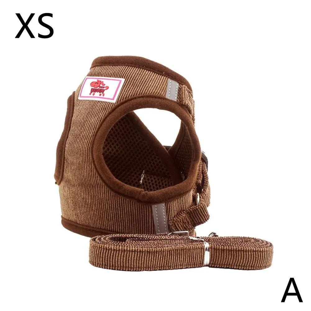 

Шлейка для маленьких питомцев, поводок, регулируемый жилет для собаки, поводок для щенка, кошки, уличная прогулочная нагрудная шлейка для чихуахуа, гаванских бишонов, корги, питомцев S J2O7 L светло-серый