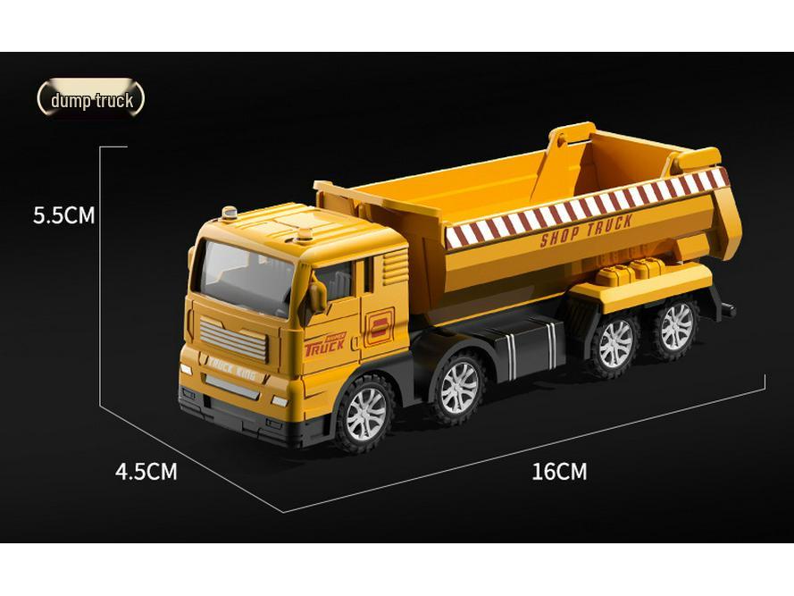 Beiges Alloy Excavator Set: Engineering Vehicle Model Toy with Bulldozer for Boys, Kids' Birthday Gift
