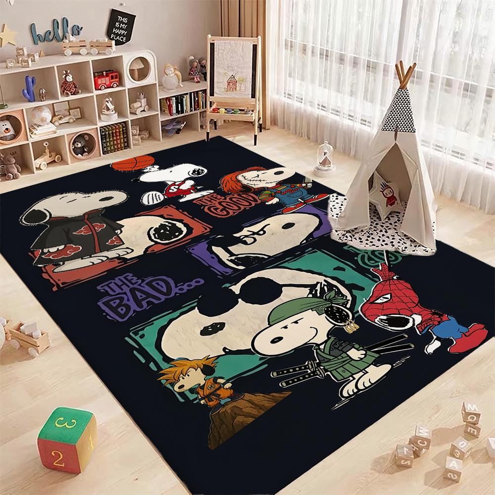 Snoopy Patriotic Parade Theme Rug Durable Stainresistant Easyclean Carpet For Kids Bedroom Play Area Home Party Decor Christmas Gift