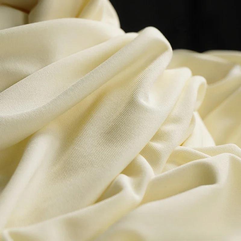 Spandex, lapte, mătase, tricotată pe patru fețe, cu bandă de cauciuc cu elasticitate înaltă, țesătură pentru costum de dans pentru yoga, material de bricolaj
