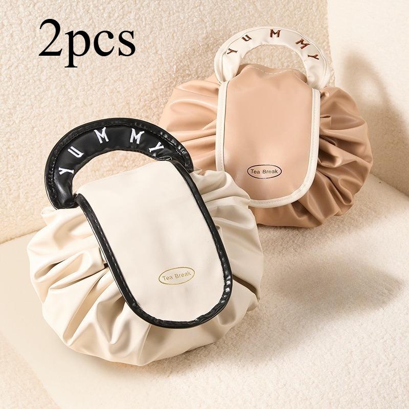 1/2pcs Travel Makeup Bag with Drawstring Closure Toiletry Storage Box Portable Makeup Bag Suitable for Daily Outings