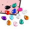 Teardrop Mesh Surface Flat-Bottom Acrylic Rhinestone for DIY Apparel & Jewelry