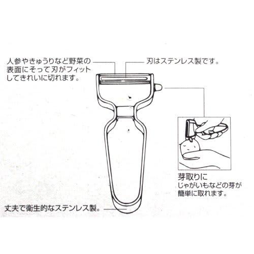 PEARL METAL Easy Wash Stainless Steel Peeler [Made In Japan] C-8646