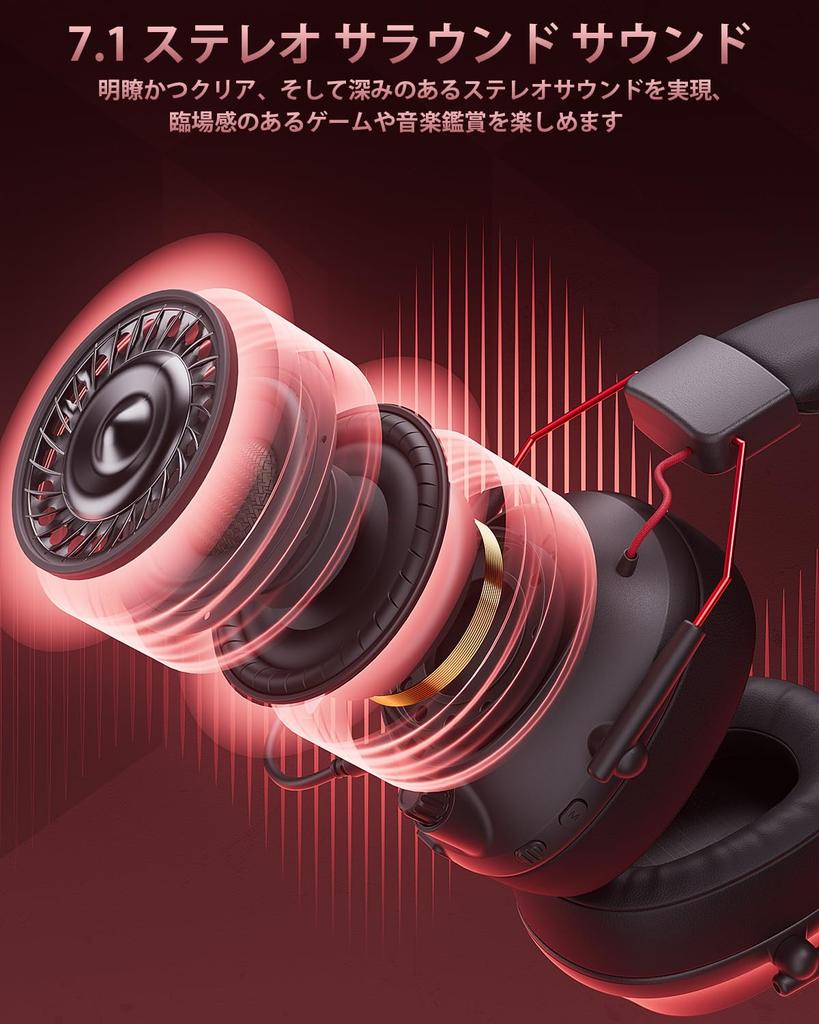 Mytrix Gaming Headset for Headphones with Gaming Detachable Compatible with and Stereo Gaming Headphones with RGB LED Gift PS5, Microphone,