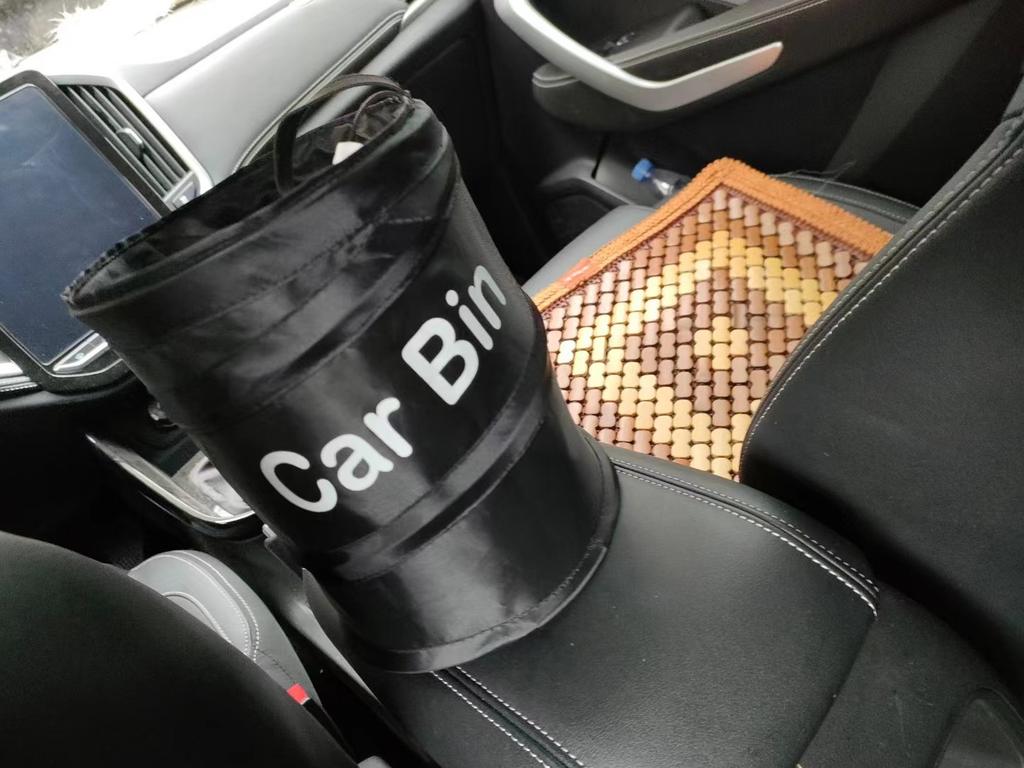 Spot Mini Car Supplies Foldable Car Trash Can Sundries Storage Bin Inside The Car