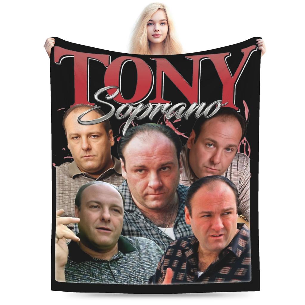 Coperta in pile Tony Soprano Invernale Portatile Ultra Morbida Coperte da letto Copriletto per auto