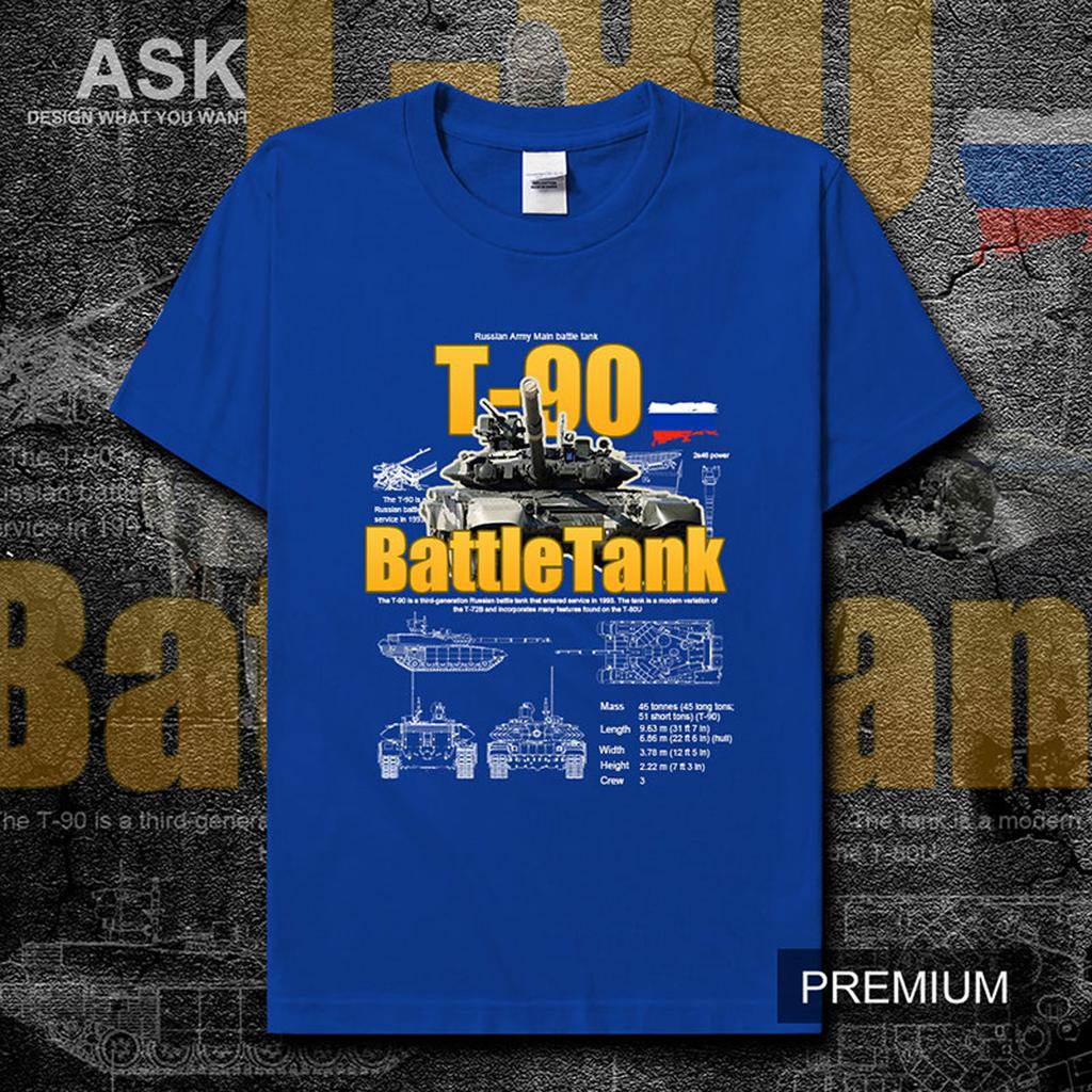 Russian T90 Main Battle Tank Unisexs TShirt Soviet Army Weaponry Cotton Round Neck Short Sleeve T Shirt