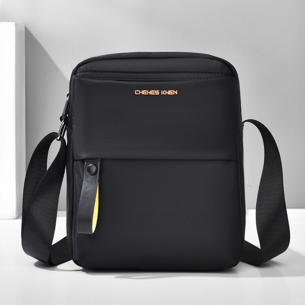 Oxford Men Crossbody Backpack Zipper Pockets Sling Bag Lightweight Messenger Bag  Casual
