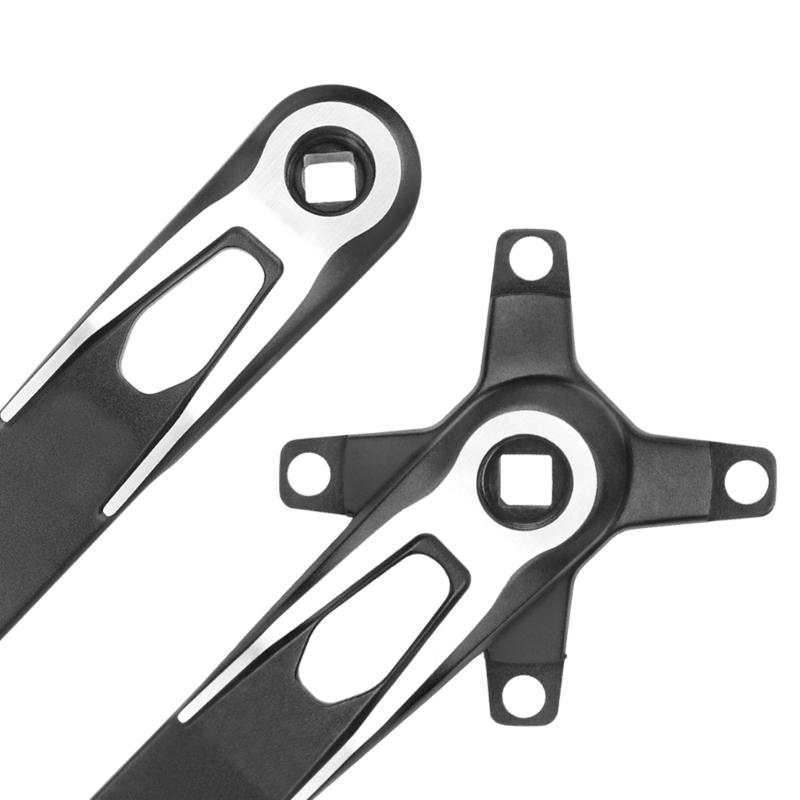 Aluminum Alloys Square Tapers Crankset Durability Fixed Gear Fixie Crankset for Enhancing Climbing and Accelerations