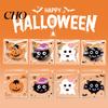 Clear Cookie Packaging 100 Pcs Small Halloween Treat Bags, Self Adhesive Seal Candy Dessert Goodie Bags for Kids Trick or Party Favors Holiday Plastic