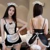 Sexy Maid Lingerie Set with Removable Lace Headband and Apron