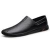 Genuine Leather Men Loafers Moccasins Men Business Dress Shoes Handmade Leather Shoes Men Flats
